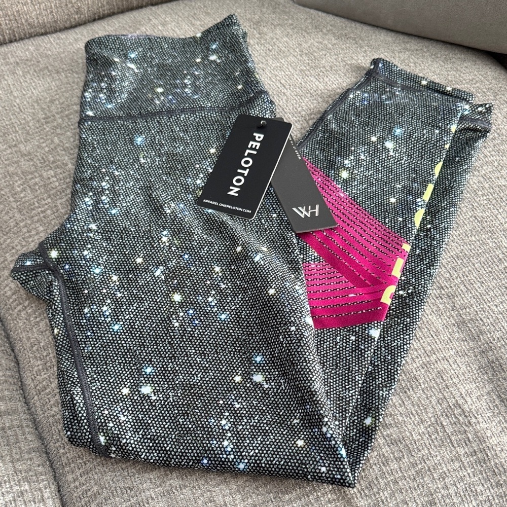 Peloton Sparkle Leggings - Reversible High Waist Holy Green Girls Night Out
